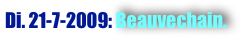 Di. 21-7-2009: Beauvechain.